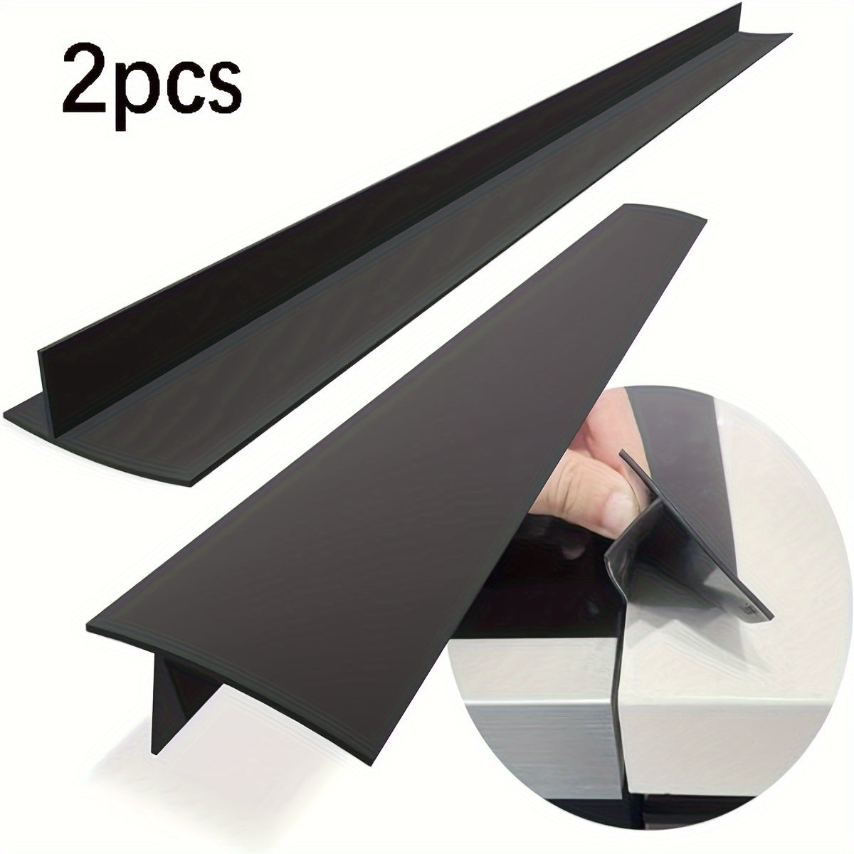 Silicone Stove Gap Cover Set for Kitchen Countertop Protection