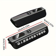 Durable ABS Car Dashboard Number Plate with Emergency Window Breaker and Adjustable Display