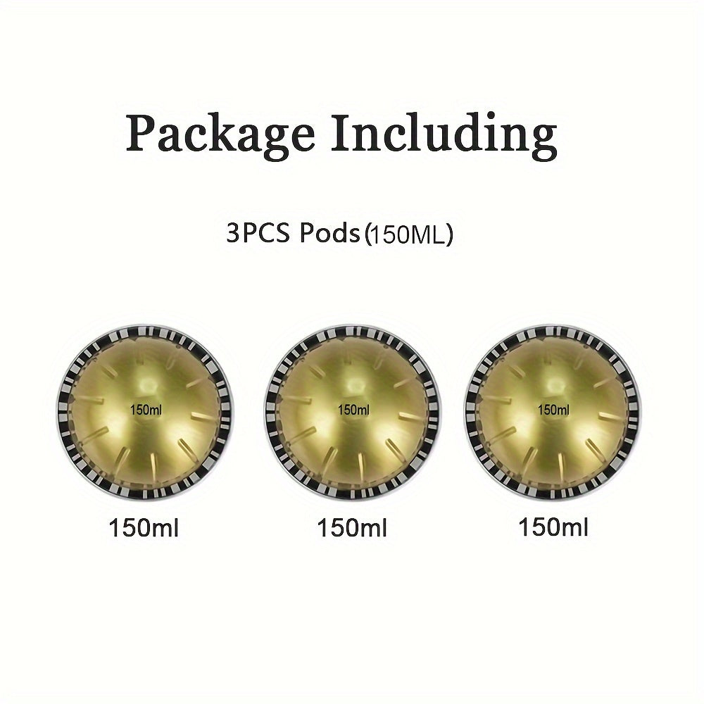 1, 2 yoki 3 ta qayta ishlatiladigan espresso podlari to'plami, VertuoLine mashinalari bilan mos kelishi uchun mo'ljallangan qopqoq bilan. Ushbu qahva filtr vositasi espresso ixlosmandlari uchun zarur bo'lgan uy jihozi.