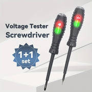 Electrician Screwdriver Set with Magnetic Suction Heads LED Light Non-Slip Grip