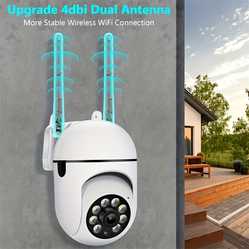 2MP 1080P simsiz xavfsizlik kamerası, PTZ kechqurun ko‘rish, AI harakatni aniqlash