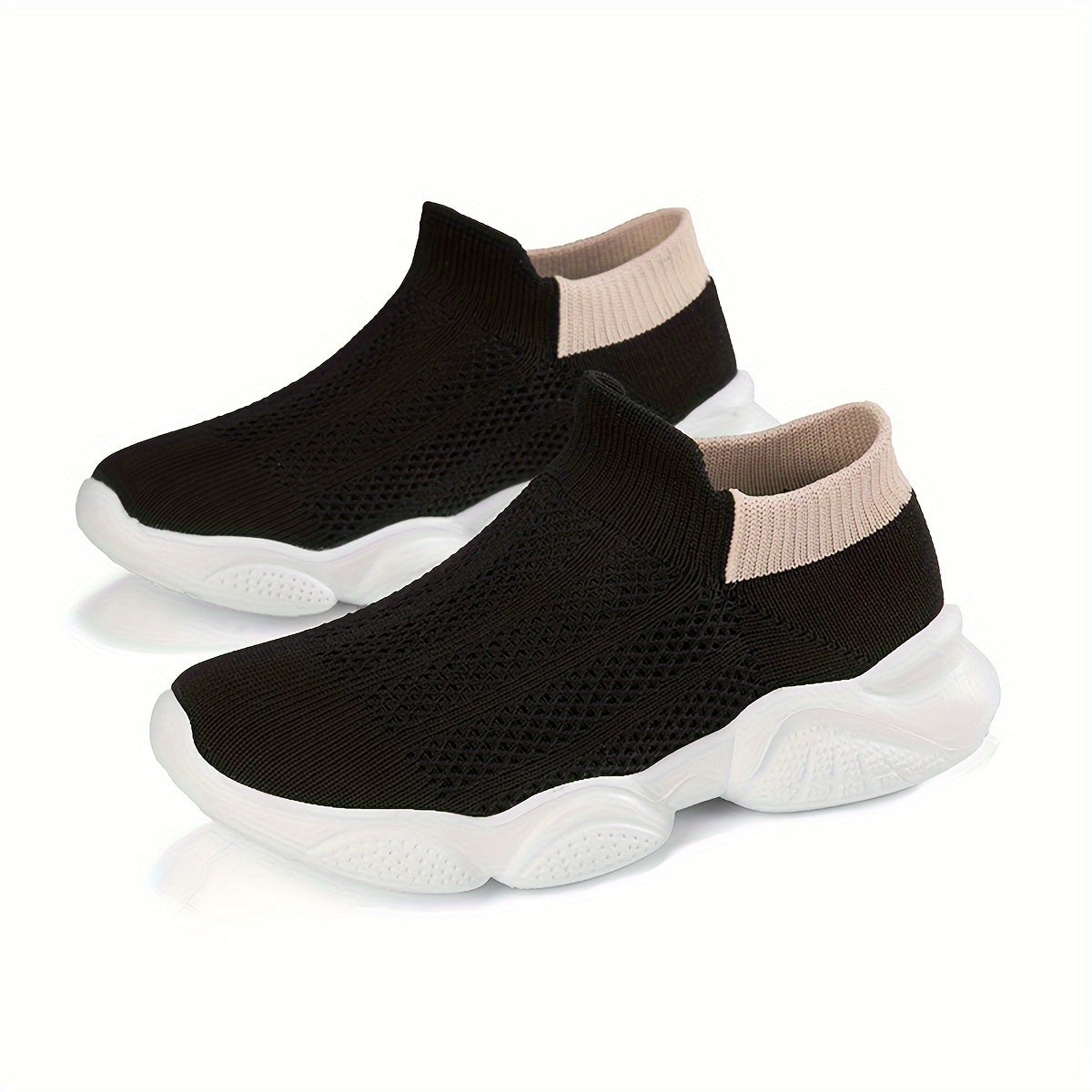 Boys Slip-On Sock Shoes Non-Slip Soft Sole All-Season Casual Sneakers