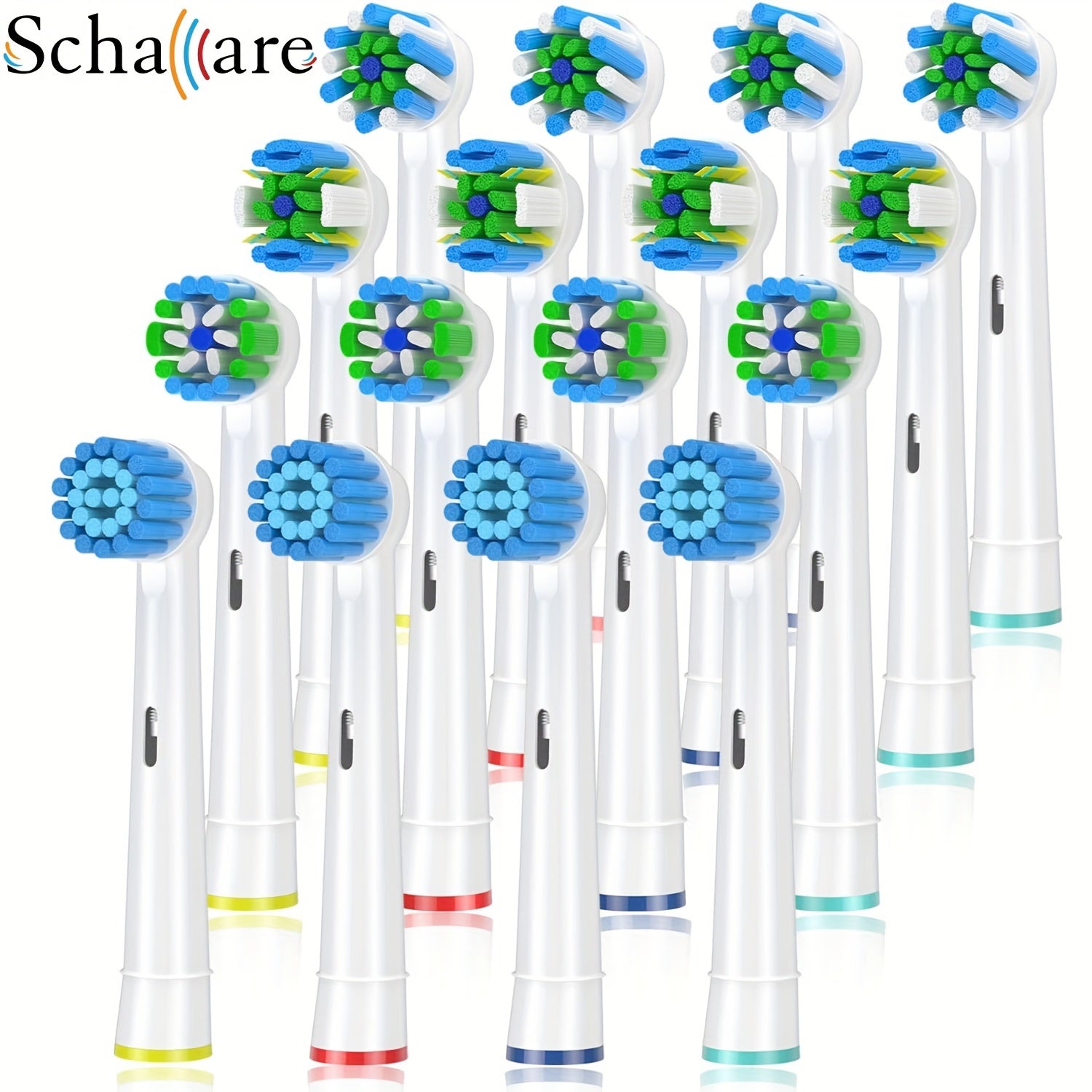 Pack de 16 cabezales de cepillo de dientes de repuesto para sensibilidad y limpieza de precisión