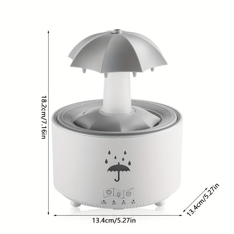 Увлажнитель с эфирным маслом и диффузором для спальни и офиса с 7-цветной LED-подсветкой