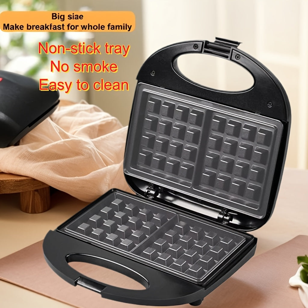 European Standard Plug Waffle Maker Non-Stick Coating Widened Deepened Baking Tray 750W