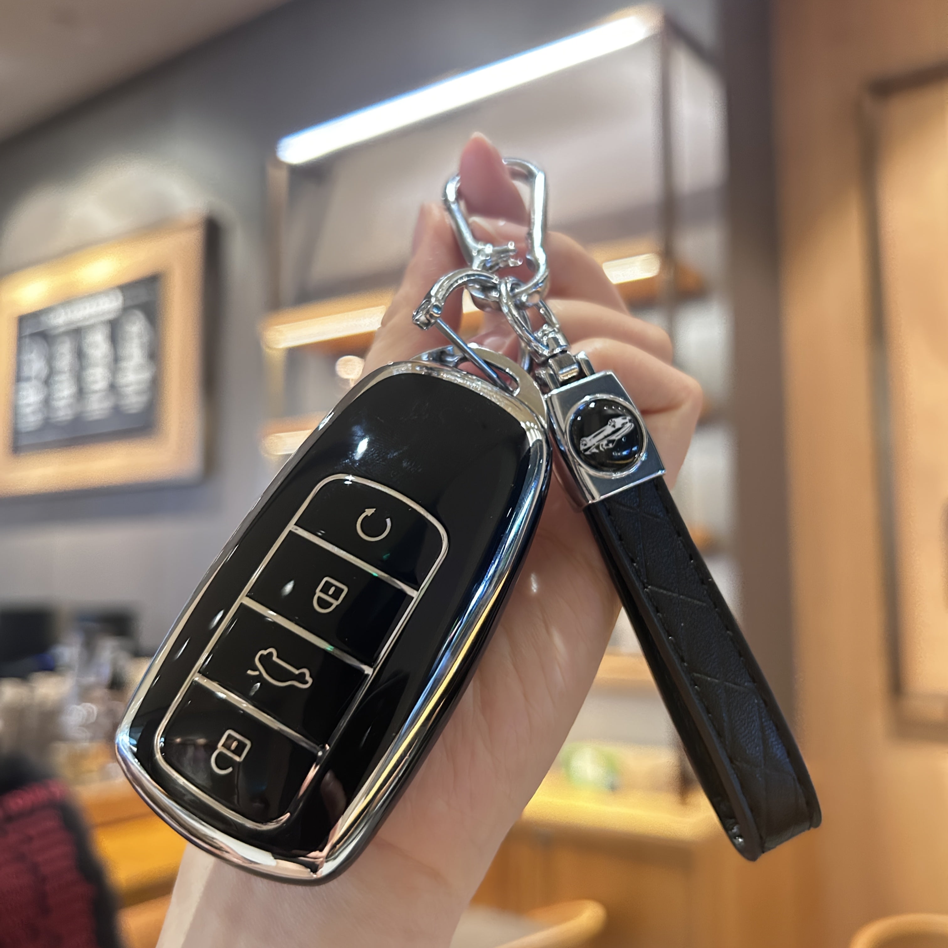 Universal TPU Car Remote Key Cover for 4 Buttons Durable Protector