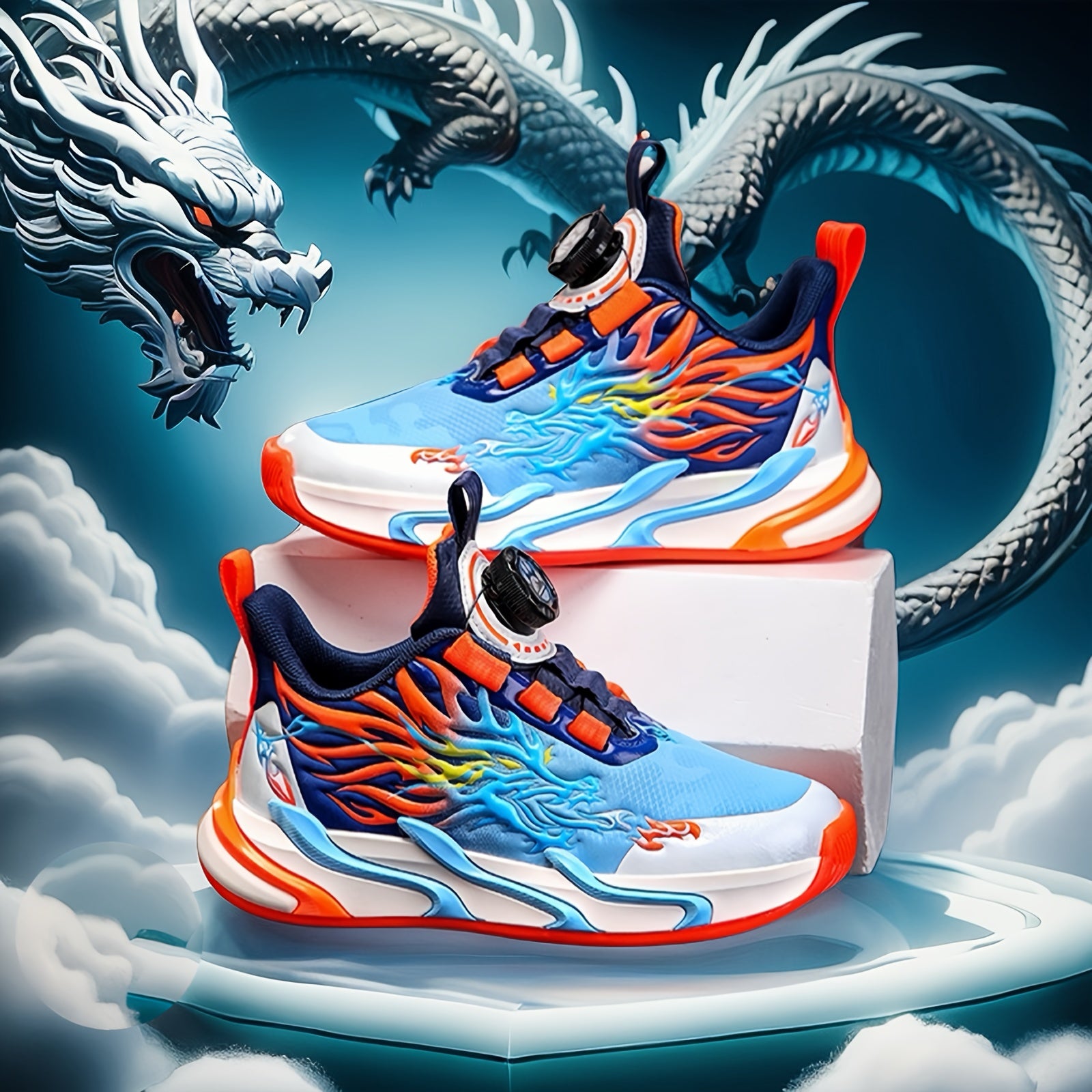 Youth Striped Low Top Sneakers for Boys with PU Upper and PVC Sole