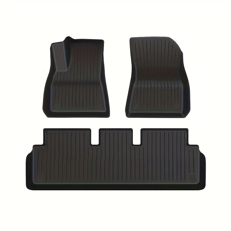 Car Floor Mats Set for Tesla Model 3 Highland 2024 All-Weather TPE 3D