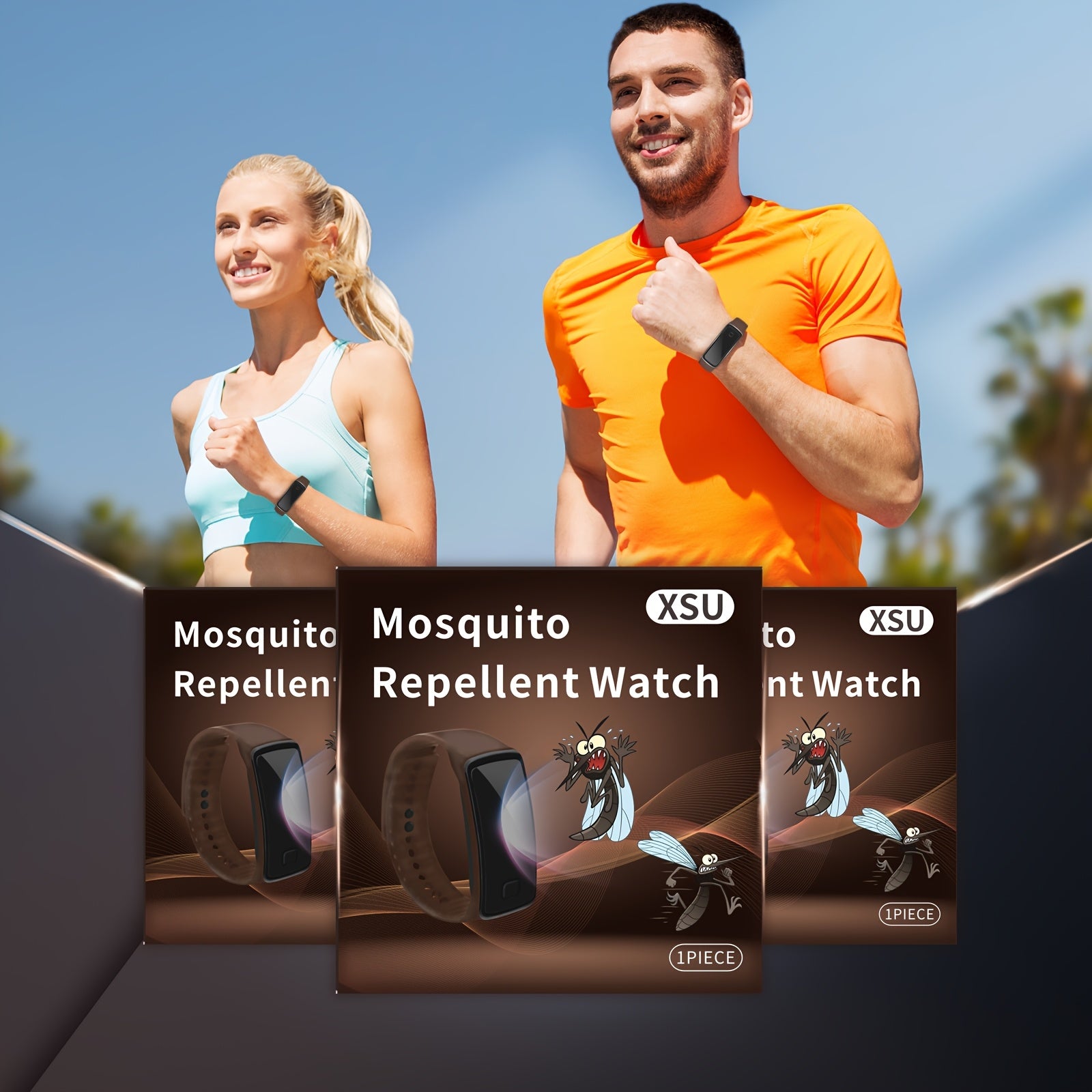 Unisex Silicone Mosquito Repellent Wristband for Outdoors, Insect Protection