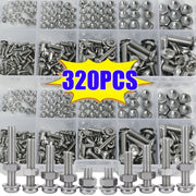 320pcs Metal Hex Nut and Bolt Set M2 to M5 Metric Fasteners