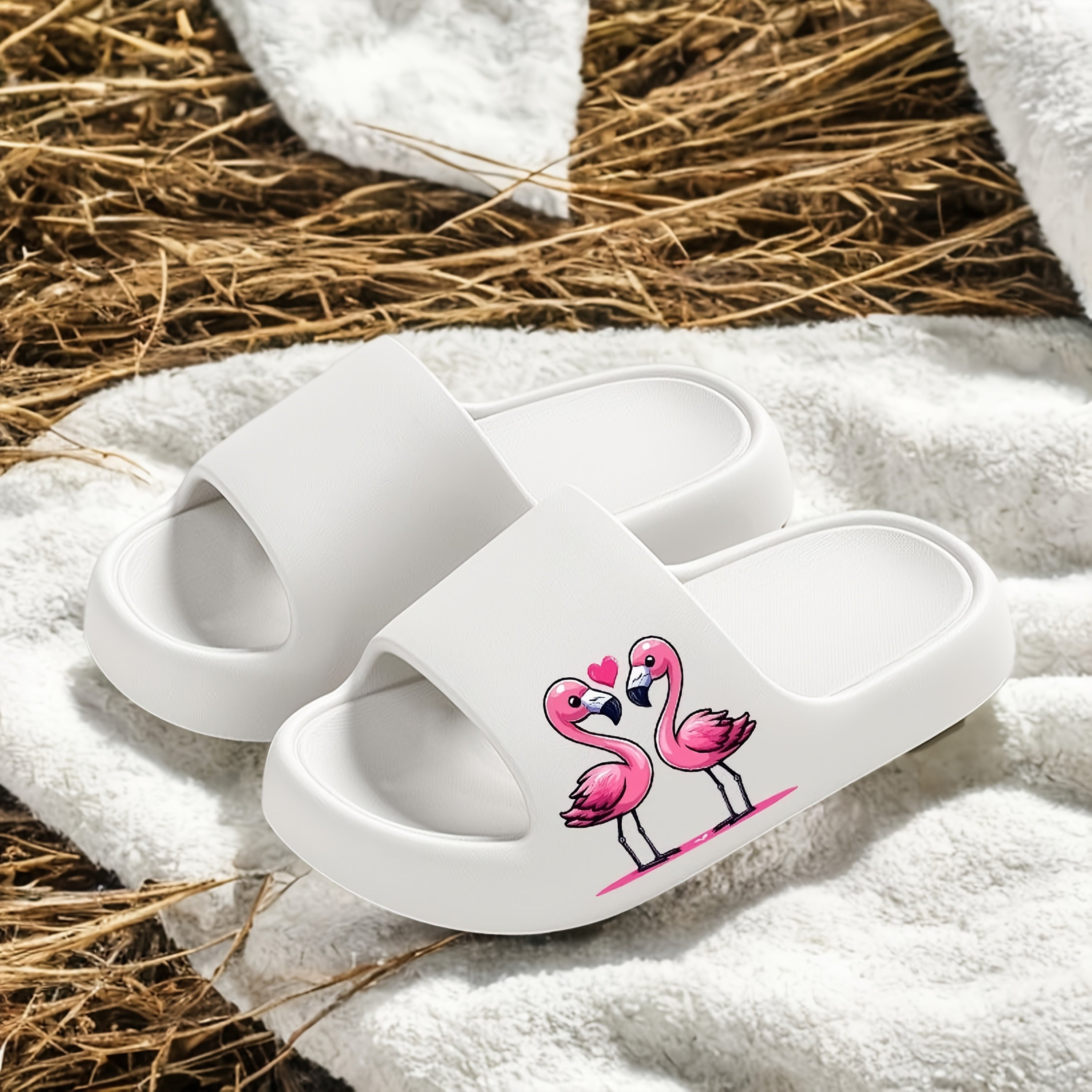 Унисекс тапочки из EVA с нескользящей подошвой для дома и улицы, черные и белые