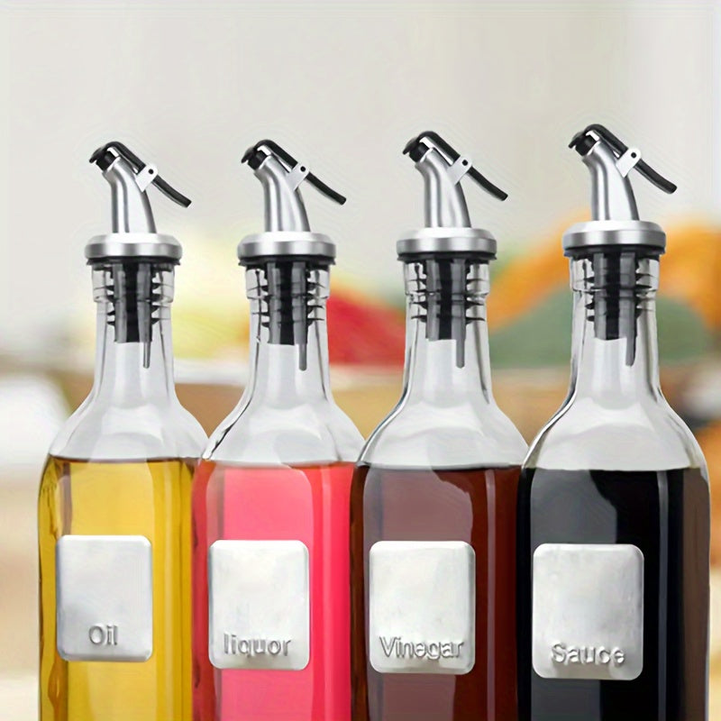 Leakproof Olive Oil and Vinegar Bottle Stoppers Set for Salad Dressing and Cooking 2 or 4 Pieces