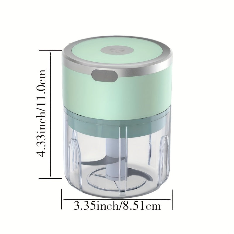 250ml Electric Food Chopper Portable Rechargeable for Purees and Fermented Foods