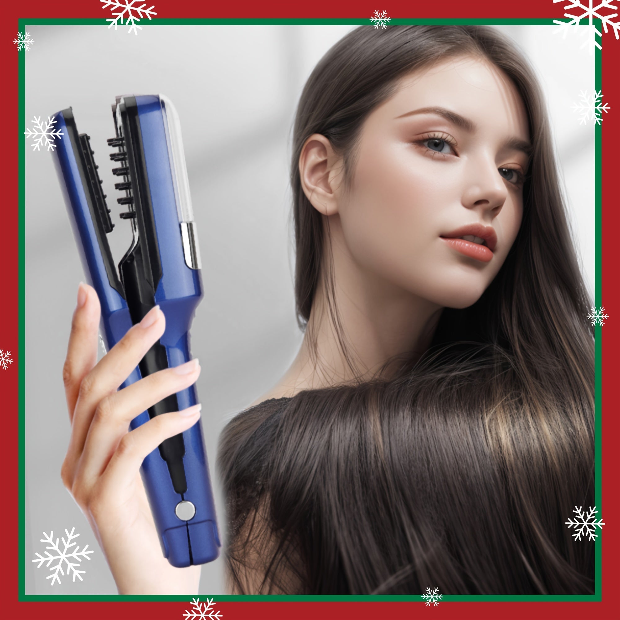 Electric Hair Trimmer with Split End Cutter Dual Blade Head USB Rechargeable Type-C Charging