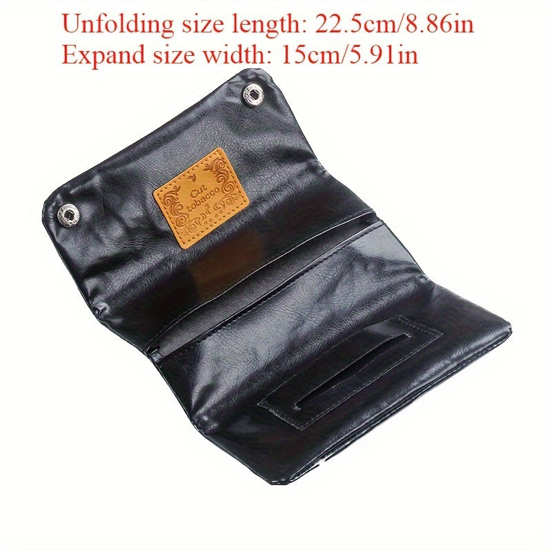 Vintage faux leather tamakiq uchun portativ saqlash sumkasi ko‘p funksiyali