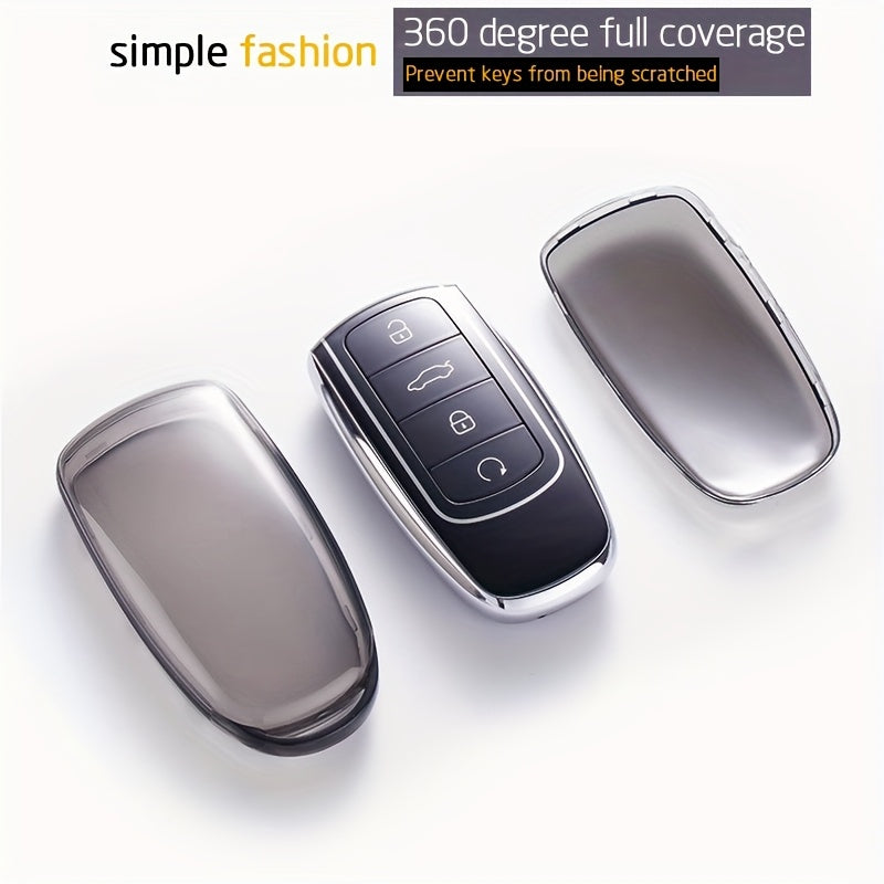 Luxury TPU Car Key Fob Cover Black Full Protection Remote Case