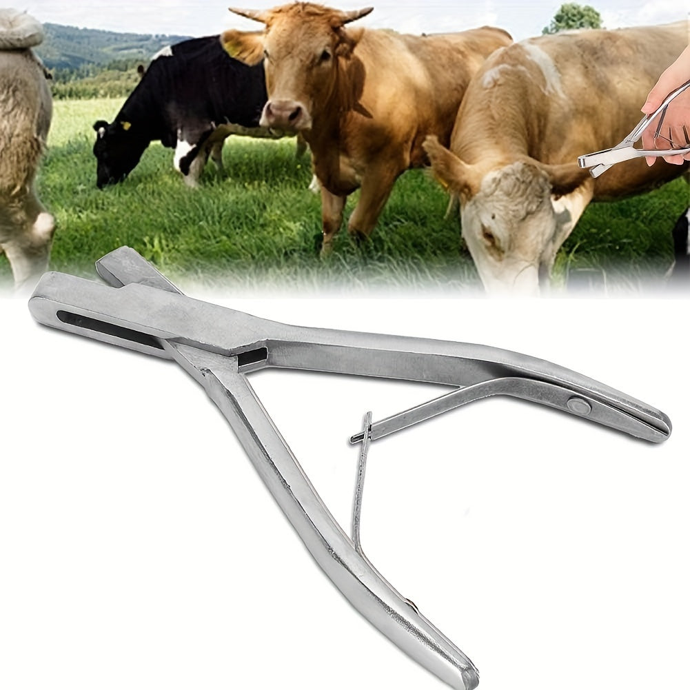 Stainless Steel Ear Tagging Pliers for Livestock Identification and Marking