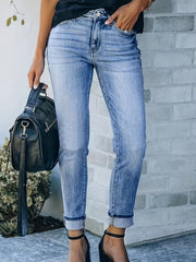 Women's Plus Size High-Stretch Skinny Jeans Casual Slim Fit Denim Pants