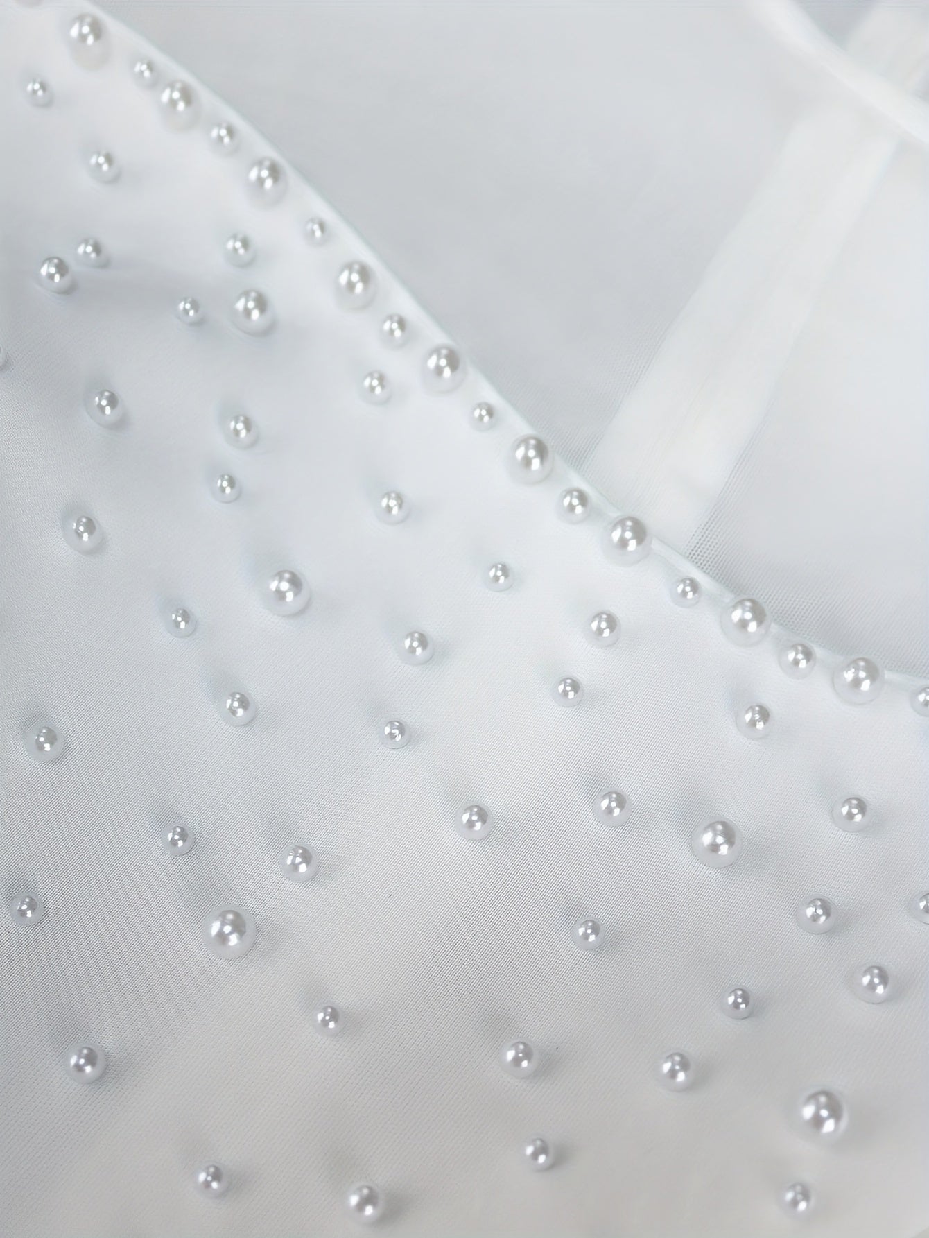 Women's Lace Beaded Long Sleeve Midi Dress Slim Fit Ruffled Party Gown