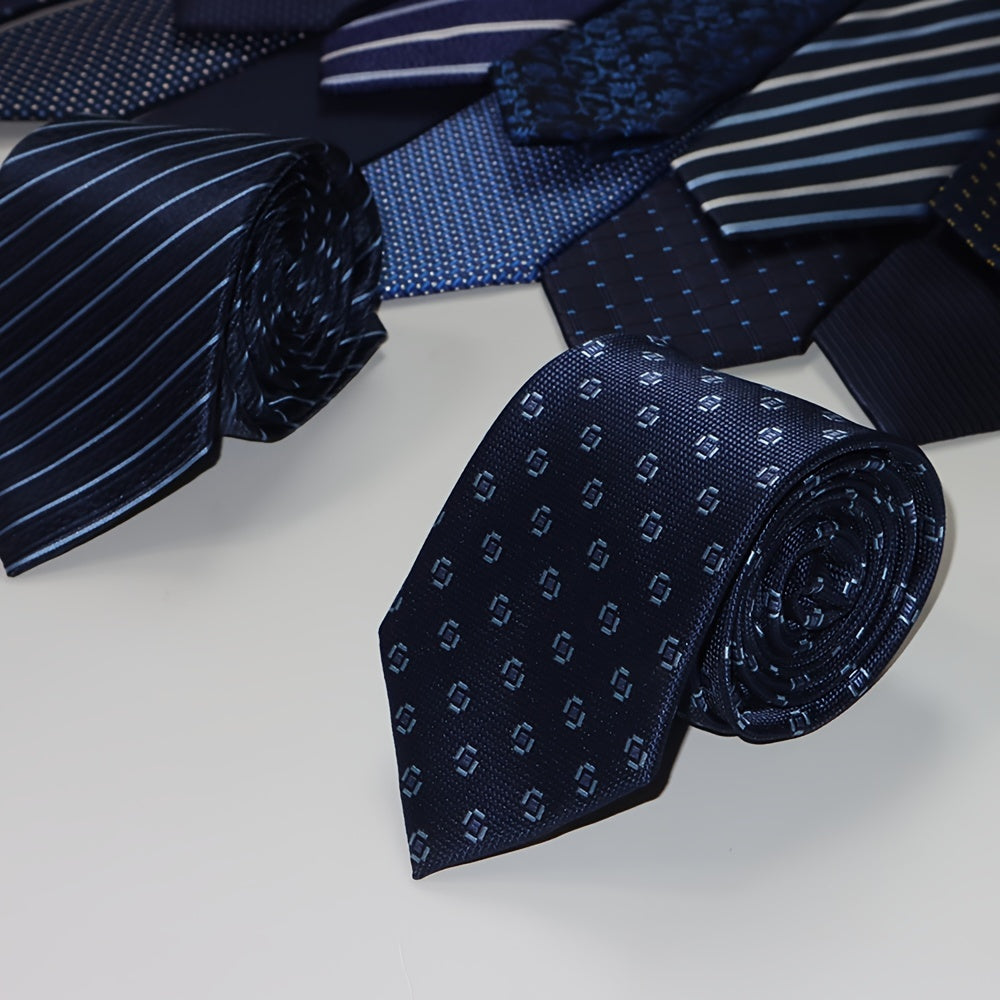 Set of 3 Classic Men’s Ties for Business and Formal Wear