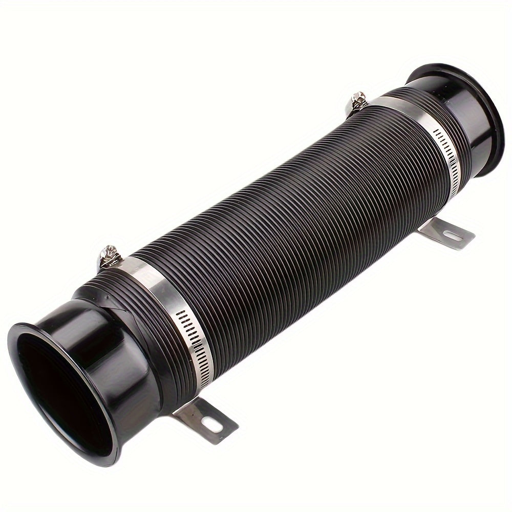 Flexible Aluminum Cold Air Intake Duct 76mm Red Filter Automotive Hose