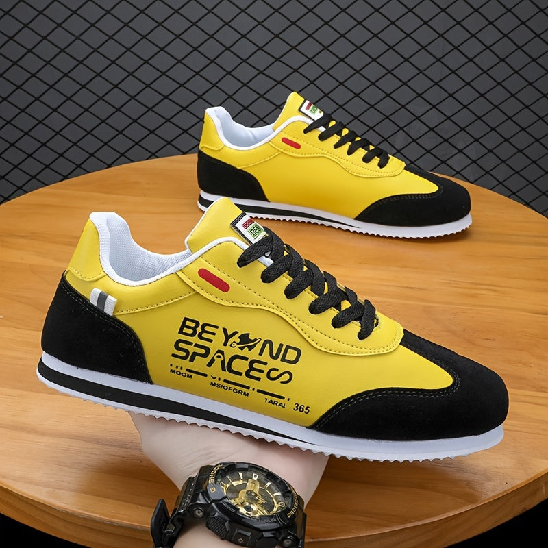 Men's Casual Sneakers Low Top Lace-Up Solid Color All-Season Street Sports