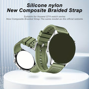 22mm Silicone and Woven Smartwatch Strap for 46mm Watch GT4 4/3 Pro