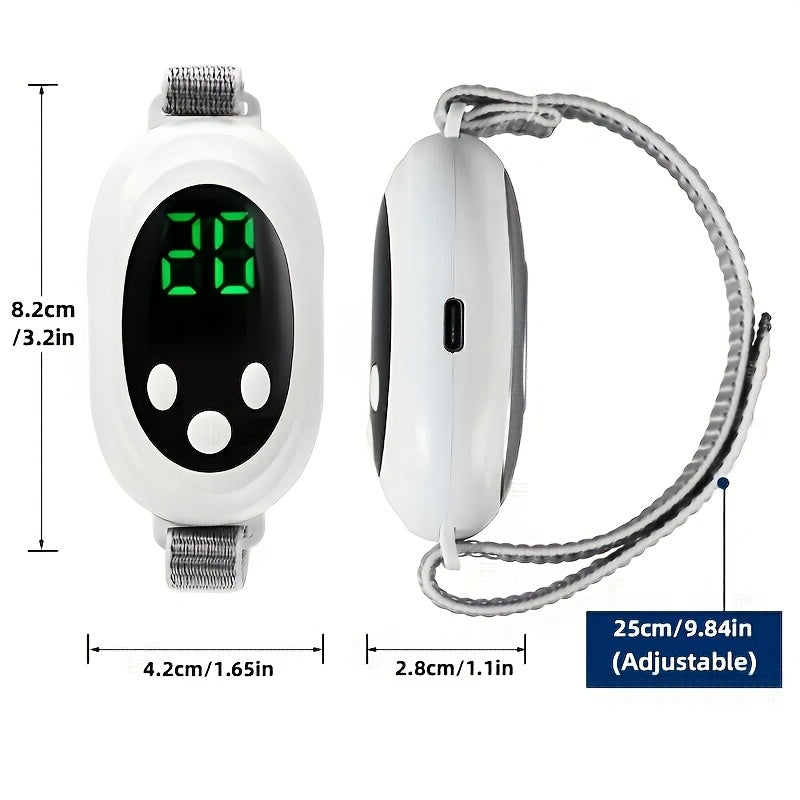 Smart Sleep Aid Wristband with USB Rechargeable Battery Adjustable Portable Personal Care Electronics