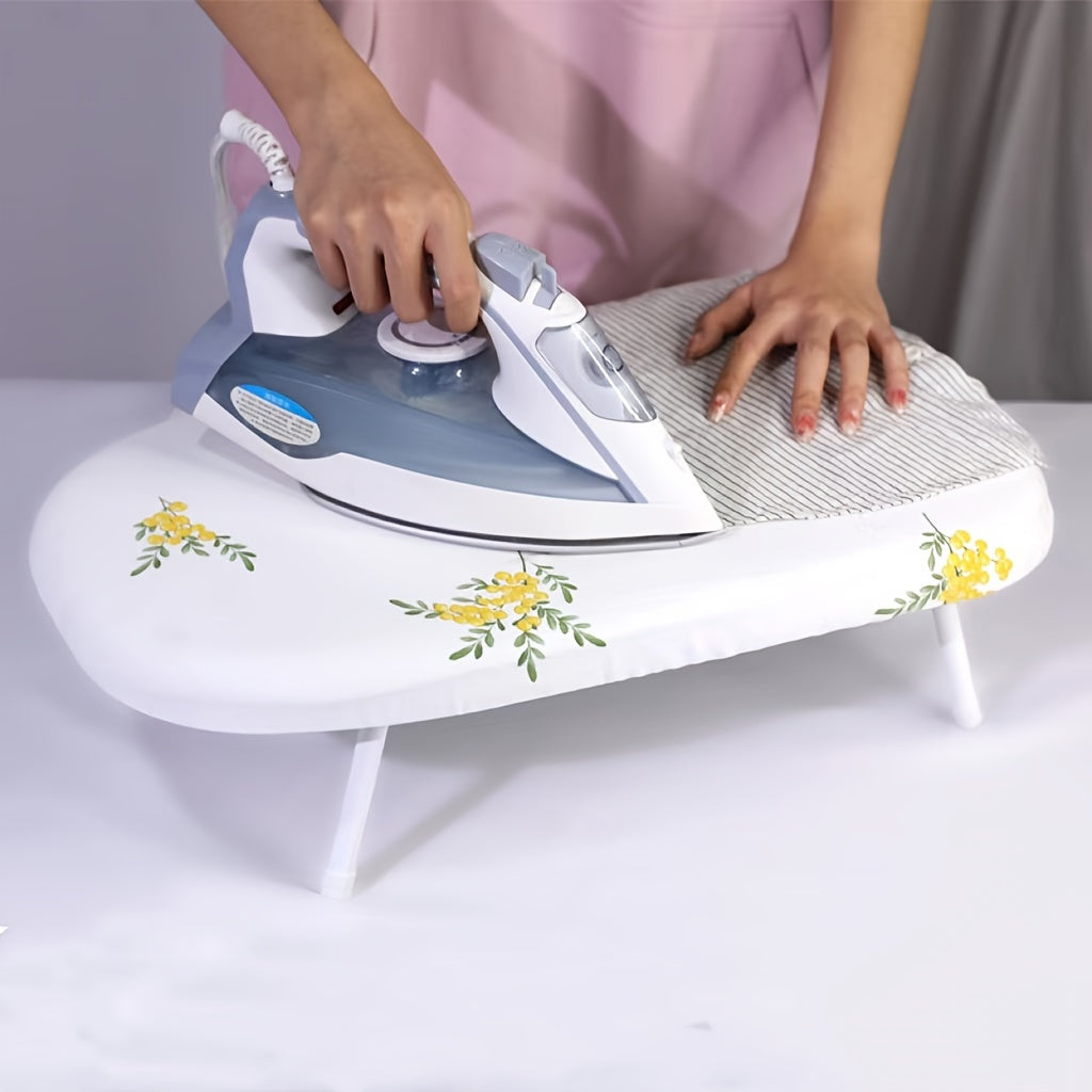 Tabla de planchar plegable para cuellos y puños, acero inoxidable, plástico, 1 pieza