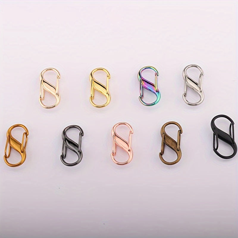 Set of 5 Alloy S-Hook Chain Adjusters for Bag Straps Metal Length Regulators