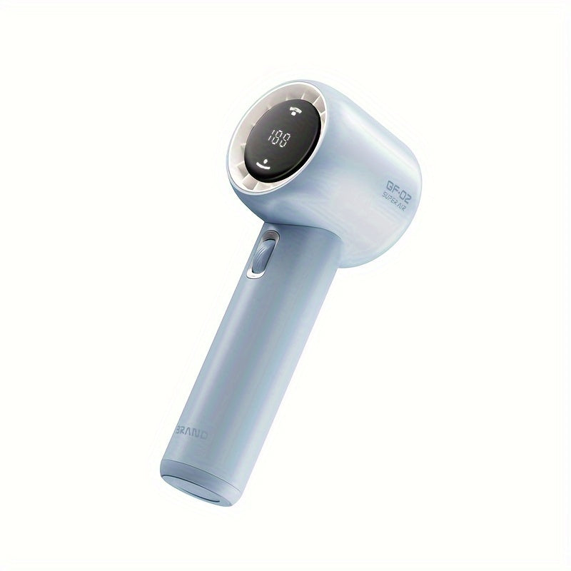 Portable Handheld Fan with Digital Display, Ultra-Quiet, Rapid Cooling