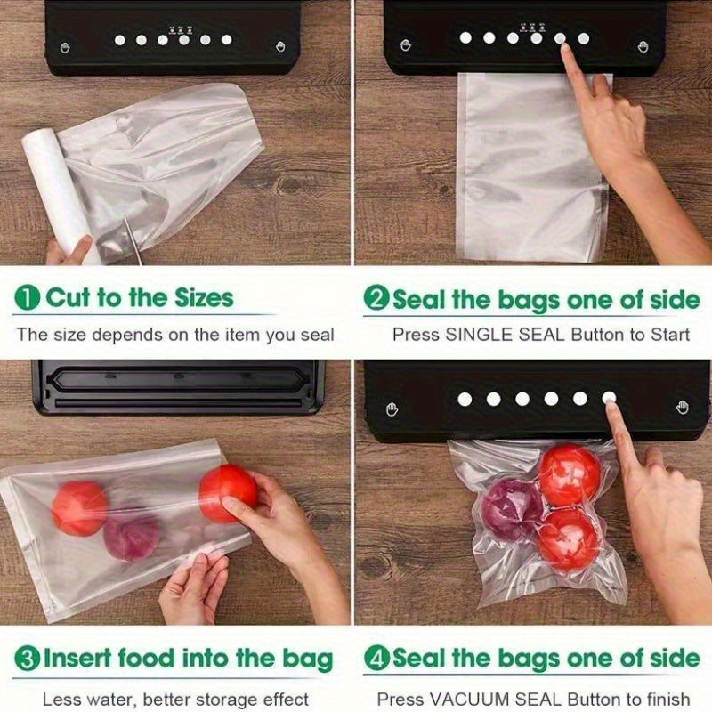 5 Rolls of 30x500cm Vacuum Seal Bags for Food Storage and Meal Prep BPA-Free Heavy Duty