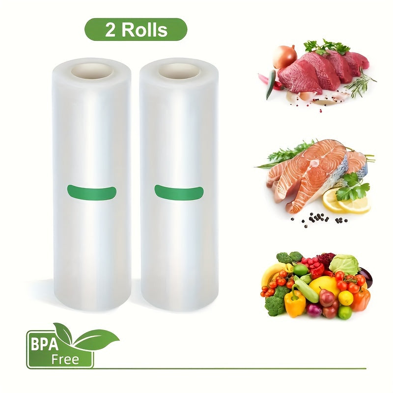 2 Rolls BPA-Free Vacuum Seal Wrap for Sous Vide and Freezer Storage