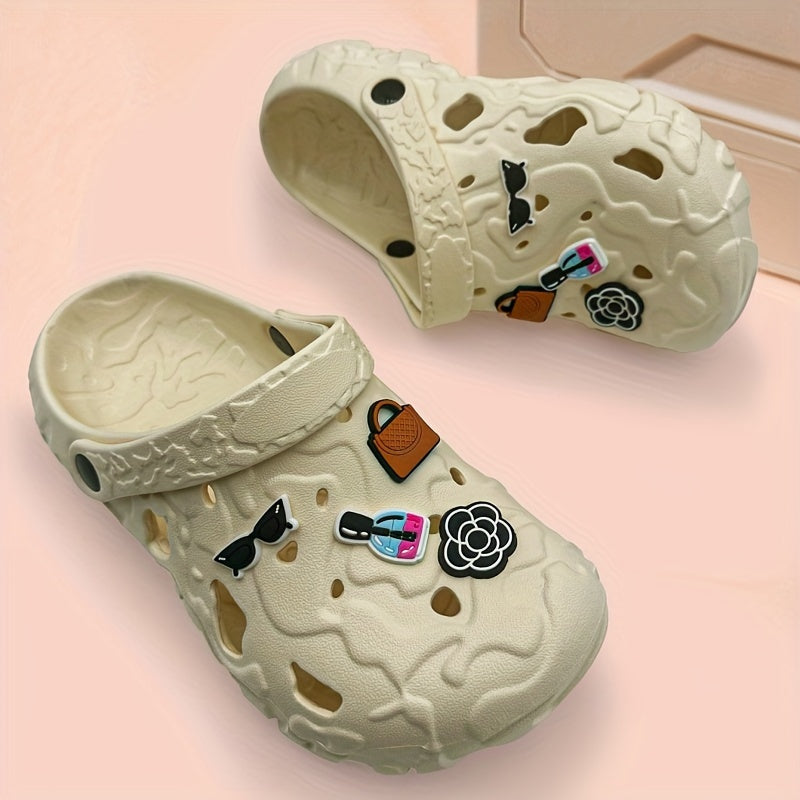 Women's Soft Breathable EVA Clogs Black Non-Slip Indoor Outdoor Shoes