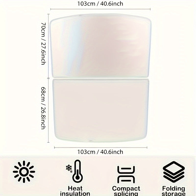 Tesla Model Y/3 uchun quyosh soyasi energiya qalqoni, tortiladigan va 2019-2024 yillarga mo'ljallangan modellar uchun mos, zararli UV nurlarini to'sadi.