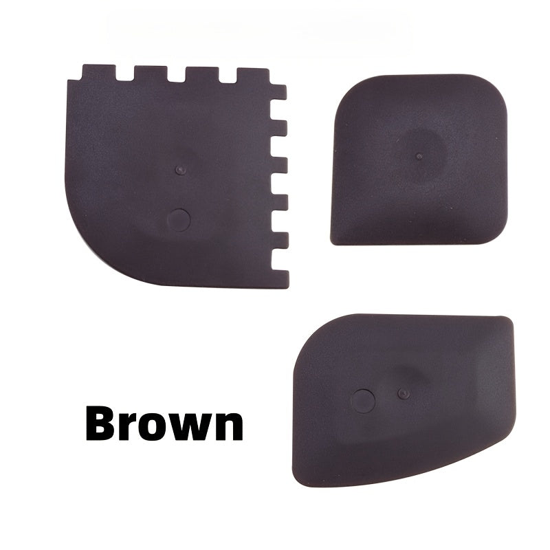 Juego de 3 raspadores de plástico multiusos para limpieza de paredes de cocina, cristales y suelos