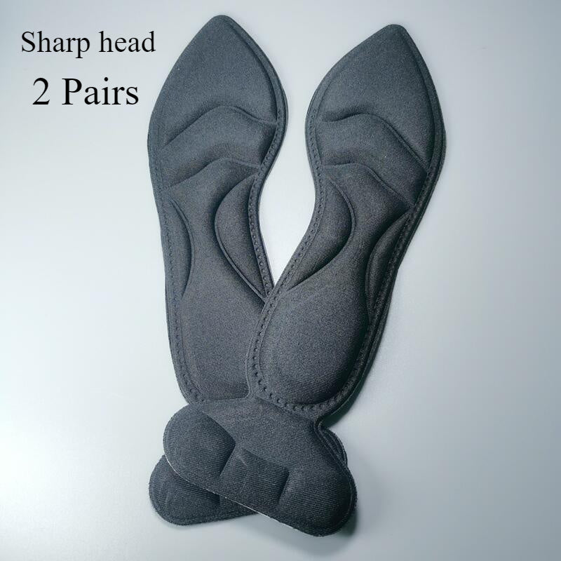 Unisex Memory Foam Insoles Non-Slip Comfort Support Black Beige