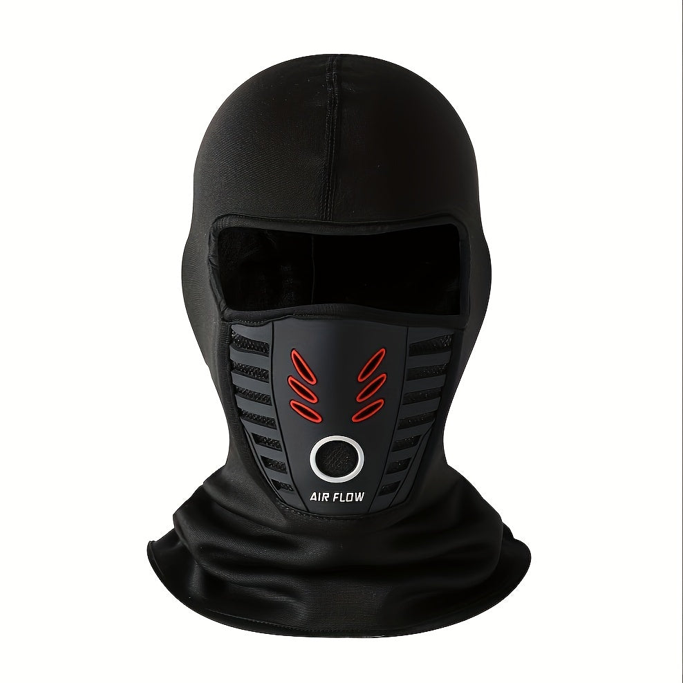 Kattalar uchun Spandex mototsikl yuz maskasi nafas oladigan to'qilgan mato, barcha mavsumlar uchun balaklava