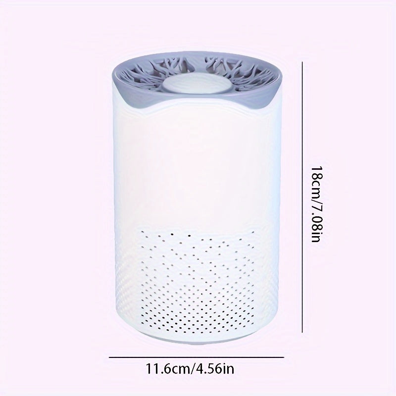 Портативный настольный очиститель воздуха с сенсорным выключателем, УФ-стерилизатор, компактный, тихий, для офиса и путешествий
