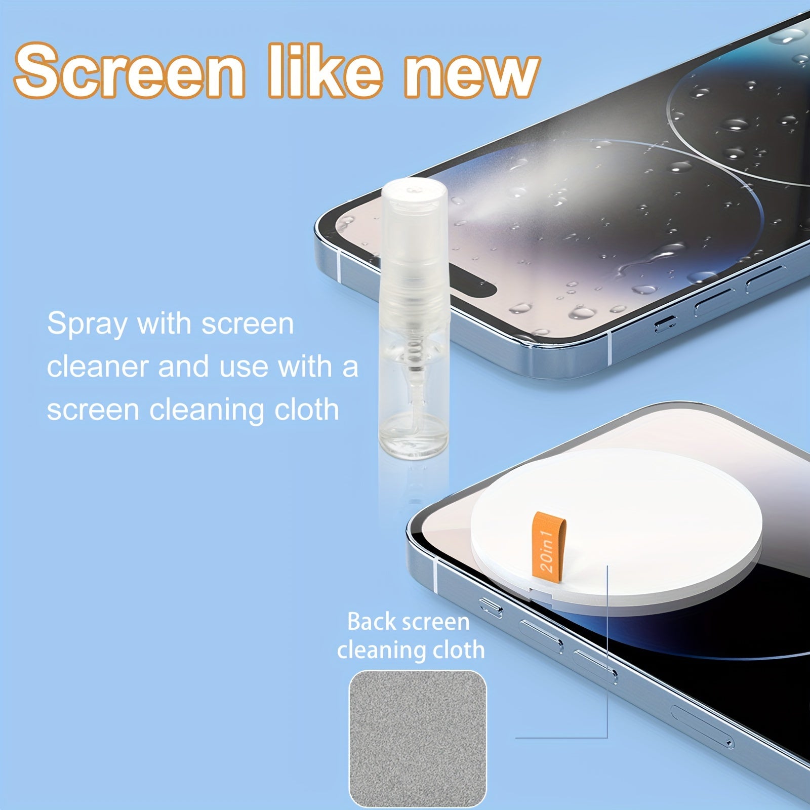 Plastic Dust Remover and Cleaner Kit for Keyboards Electronics and Mobile Phones