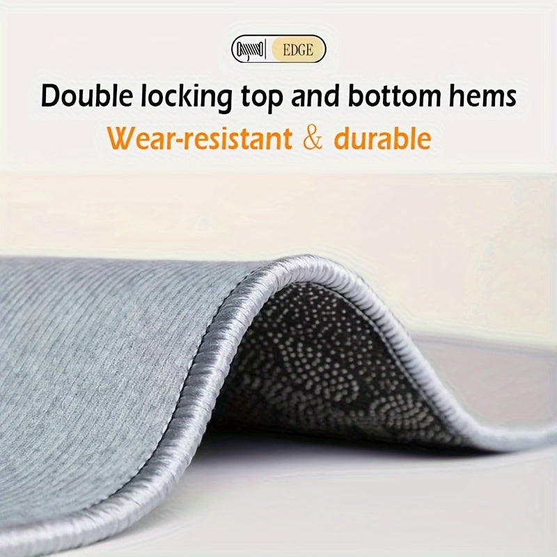 Qora va oq polyester tikanli soha matosi, rezina orqa qismi bilan, sirpanmaydigan, bardoshli, yuviladigan kirish eshigi matosi