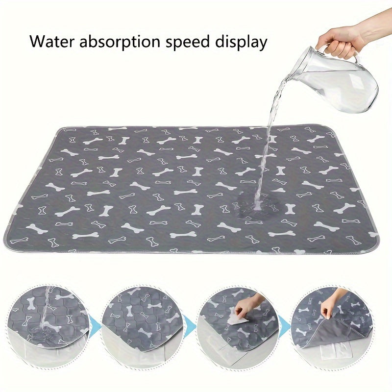 Washable Dog Pee Pad High Absorbency Leak-Proof Potty Training Waterproof Reusable