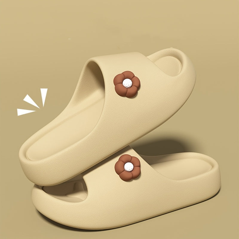 Ayollar uchun engil EVA gullari bilan slaydlar, ichki va tashqi sharoitda kundalik kiyim uchun