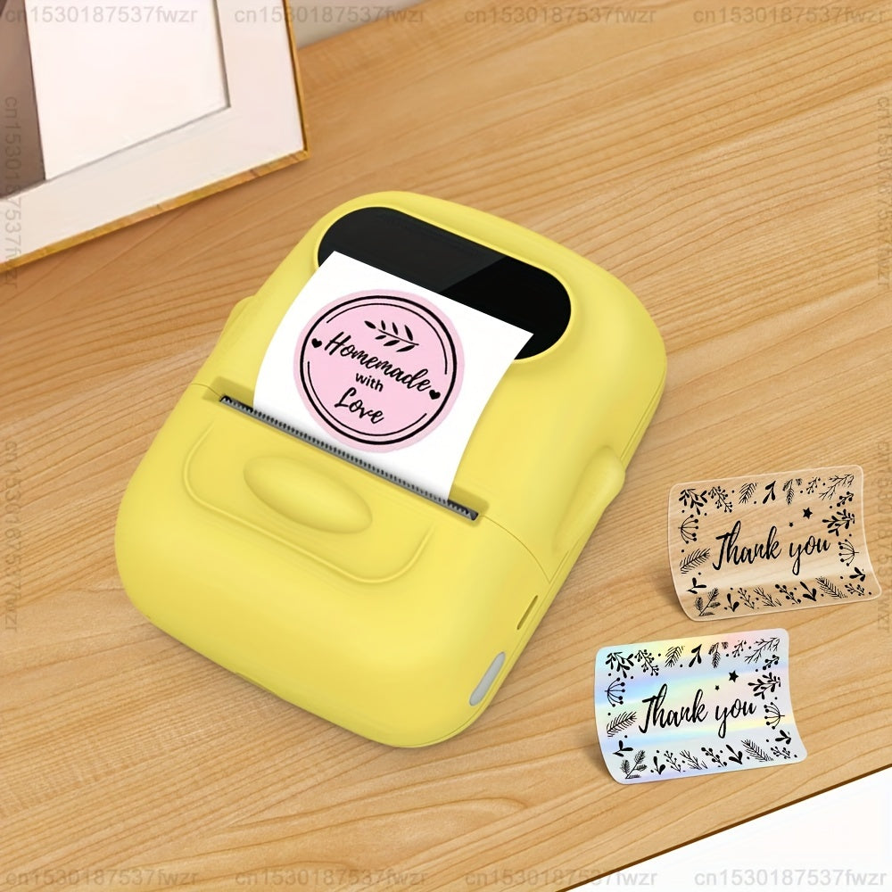 Portable Wireless Thermal Label Printer for Android iOS 40x30mm
