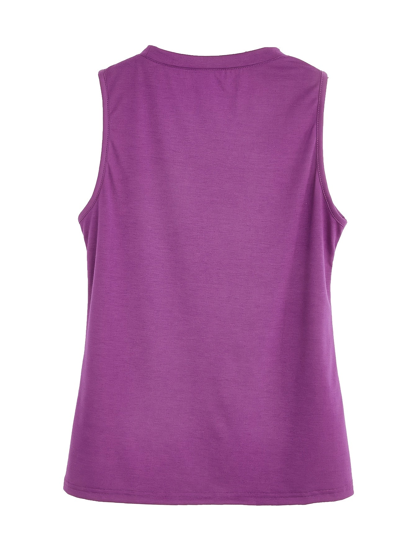 Plus Size Women's Casual Sleeveless Vest Set 2pcs Black Pink