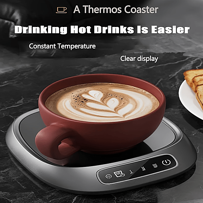 USB Coffee Warmer Pad with Three Settings, Keeps Drinks Warm, Home Office