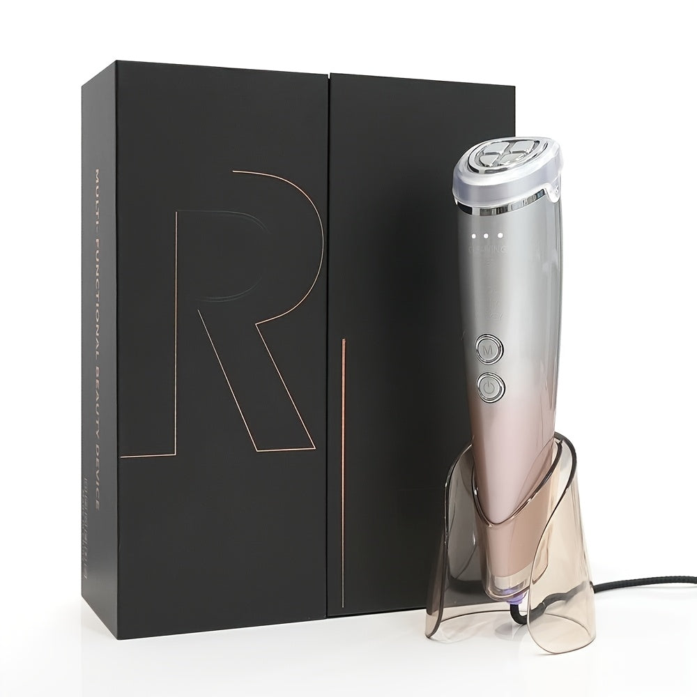 6-in-1 Facial Beauty Device Hot Cold Facial Treatment Massager for Home Use