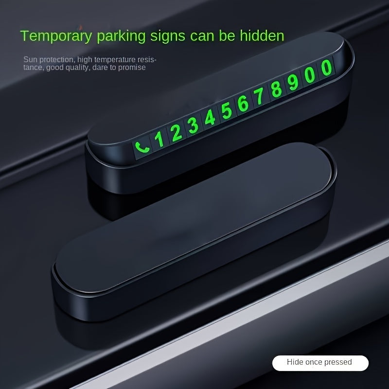 Plastic Temporary Parking Card with Phone Number and Car Plate for Automated Parking