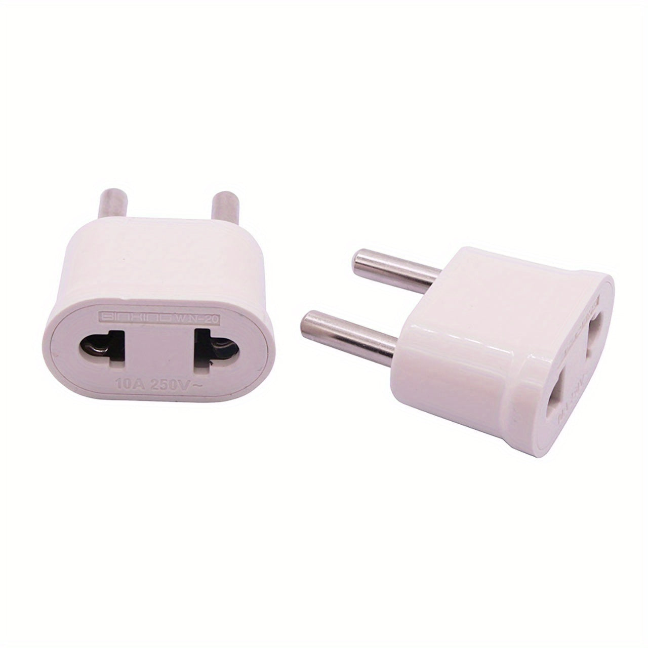 Adaptador de corriente de la UE para viajes, convertidor de enchufe de EE. UU. a UE con cargador y toma de corriente