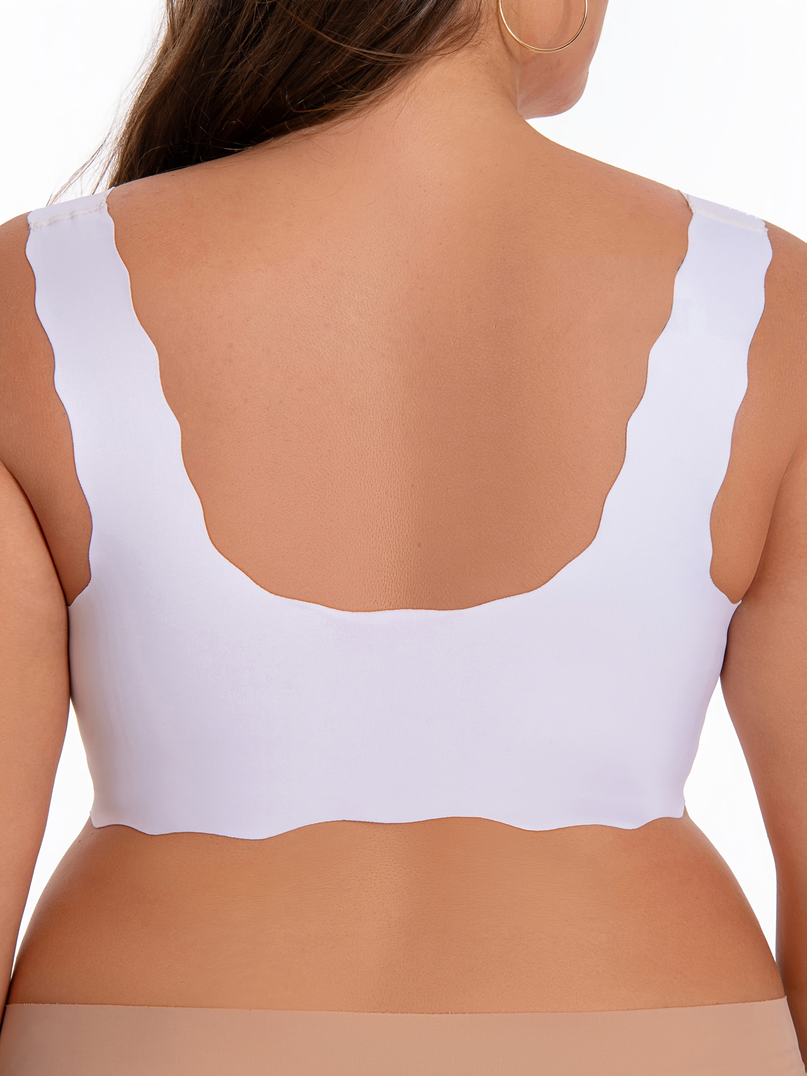 Plus Size Red Lace Front-Closure Wireless Bra for All-Day Comfort